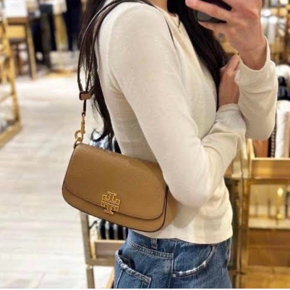 Tory Burch Tan Leather Crossbody Bag - Picture 9 of 9